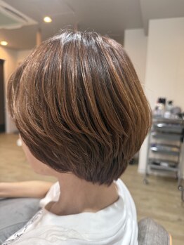 アニュウ(A’new)の写真/ショートヘアでも扱いやすいスタイル提案!再現性◎で毎朝のセットが楽に♪