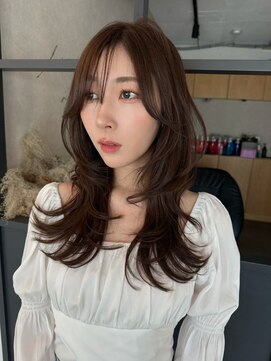 エトワ 中央店(etoi) 大分韓国かき上げレイヤーカット大人レイヤー顔まわりレイヤー