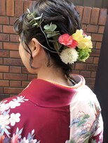 ウィーク 梅田(UiiC) 袴のヘアセット