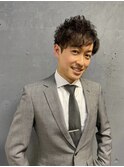 メンズパーマツーブロック