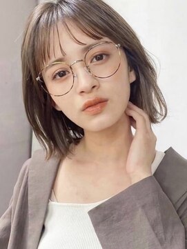 ガーデン タチカワ(garden tachikawa) ニュアンスカラー×シースルーバング×コンパクトミニボブ