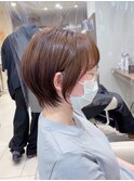【小顔ショート】短すぎないショートボブ