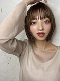 ぷつっとストレートボブ       