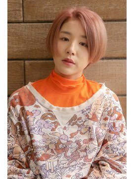 イーエン ヘアーデザイン(iiEn hair design) ハンサムショート×ピンクベージュ