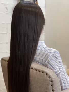 アトリエ ミム 二子玉川店(atelier mim) 髪質改善　縮毛矯正　ストレート　ダークブラウン