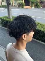 ラボーテイサミヘアーイースト(La.beaut'e ISAMI HAIR EAST) メンズウルフマッシュパーマハイライト〈理容室〉東浦和メンズ