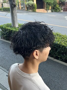 ラボーテイサミヘアーイースト(La.beaut'e ISAMI HAIR EAST) メンズウルフマッシュパーマハイライト〈理容室〉東浦和メンズ