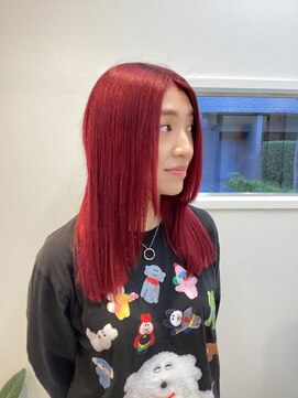 シアアルン 新小岩店(SHEER alun) レッドカラー