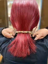 リノショアーズ ショウナン 辻堂店(RinoShores SHONAN)&nbsp;鮮やか発色20代30代40代デザインカラーブリーチ1回レッドカラー