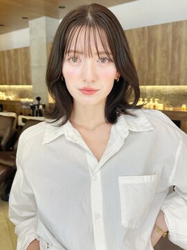 グランド(GRAND) レイヤーカット・オリーブベージュ/20代/30代/40代/表参道