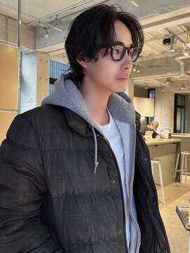 ダブ ムート(DaB MUUT) メンズセンターパートパーマハンサムショートパーマメンズ