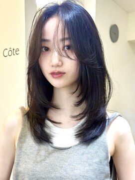 コート 表参道(Cote) 美髪レイヤーカット/顔まわりレイヤー/くびれミディアムレイヤー