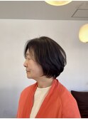 丸みのあるボブ