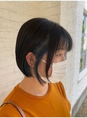 イメチェン/ホワイトブロンド/外ハネボブ/美髪/大津/瀬田