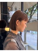 ぱつっとボブ/オリーブベージュ