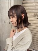 大人可愛い20代30代40代黒髪前下がりショートボブ丸みショート◎