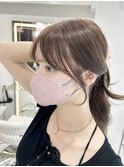 韓国ミディアム×くびれヘア×顔まわりレイヤー×小顔・西新宿