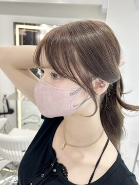 ラルム 新宿(LARME SHINJUKU) 韓国ミディアム×くびれヘア×顔まわりレイヤー×小顔・西新宿