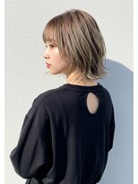 インスヘアー 京都四条大宮店(INCE HAIR)&nbsp;クール外ハネボブ×シャンパンゴールド