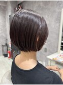 ミニボブ20代30代40代50代/丸みショート/ショートボブ