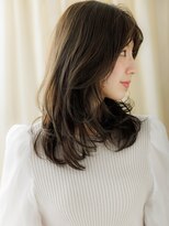 モッズヘア 上尾西口店(mod's hair) 乾かすだけ重めミディアムオリーブグレージュTd1上尾20代30代!