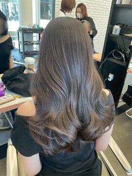 【DIFINO 青山】透明感ミルクティーアッシュ/レイヤーカット