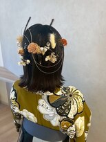 リンク(Link)&nbsp;袴着付け/外ハネアレンジ/平塚ヘアセット/平塚美容室