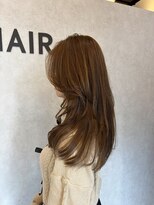 ブランカヘアー 西尾(BLANCA HAIR)&nbsp;前髪長めバタフライ×透明感ベージュ／外国人風バタフライカット