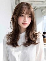 ダル 渋谷/表参道(DAL.)&nbsp;顔周りカットハッシュカットダークブラウンワンホンレイヤー韓国