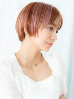 ドクターズ サロン ラブ(Dr's Salon LAB)&nbsp;イメチェンツヤ髪ピンクベージュ小顔補正カットf古河10代20代