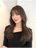 ブリーチなしグレージュカラー×レイヤーカットでイメチェンヘア