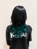 クレールバイケンジ(Claire by KENJE) ロングウルフ × ミントインナーカラー