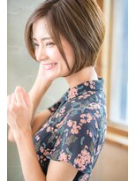 ネオリーブクレア 綱島店(Neolive Krea)&nbsp;似合わせカットで　小顔前下がりショートボブ