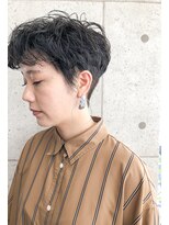 ア セカンド 清藤美容室第弐號(a sekand)&nbsp;[a sekand]スッキリショート×強めパーマスタイル