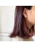 {{炭酸付き}}カット水素カラー,イヤリングカラー4stepトリートメント