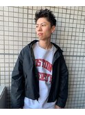 形状記憶パーマ×束感ショート