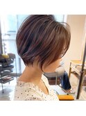 【THiRD 浅野】マロンベージュショート
