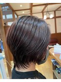 丸みショートレイヤーボブ