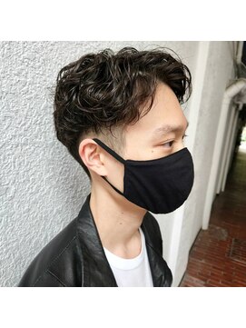 グラスヘアー 本店(Grass hair) センターパート×パーマ