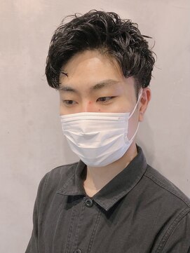 フランクスバーバーリザーブ 人形町店(FRANK’S BARBER RESERVE) アップバングウェットスタイルパーマ　ｙ