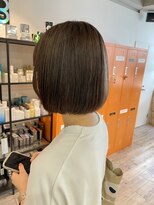 コワファーストナガサキシャンプーボーイ(COIFF1RST NAGASAKI SHAMPOO BOY)&nbsp;ショートボブ×ナチュラルブラウン