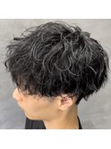 【メンズ】シャドウパーマ　マッシュ/ツイストスパイラル