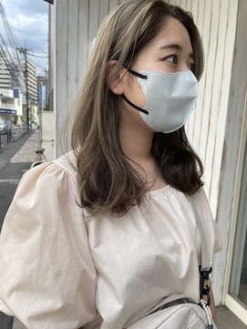 ヒューマン トシマエン 練馬 豊島園(HUMAN) 大人可愛い/小顔カット/ミルクティーベージュ