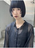 【藤沢/辻堂】黒髪レイヤー/ミニボブ/顔まわりカット/姫カット