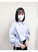 《TOPHAIR 玉島店/ ベリー》ボブ×アメジストグレーカラー