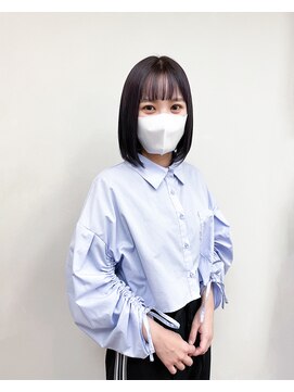 トップヘアー 玉島店(TOP HAIR) 《TOPHAIR 玉島店/ ベリー》ボブ×アメジストグレーカラー