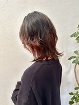 サロンドオクシー(Salon de OXY)&nbsp;アプリコット裾カラー×ソフトウルフ