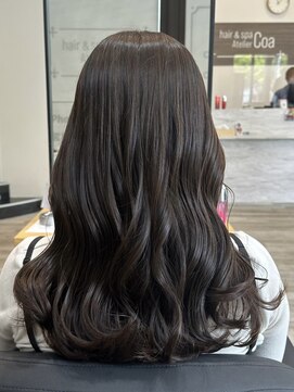 アトリエコア(Atelier Coa) ミルクティーピンクベージュカラーくびれヘアグレージュカラー