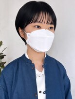 トレヘアー 京都 烏丸(tRe hair)&nbsp;マッシュショート　オージュア　20代30代40代