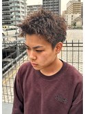 スパイキーショート×ツイストパーマ